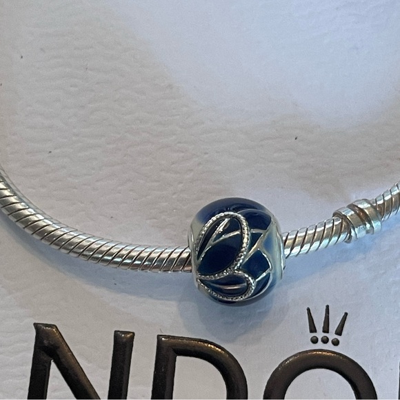 Authentic Pandora Blue wings butterfly charm new retired - Picture 3 of 5